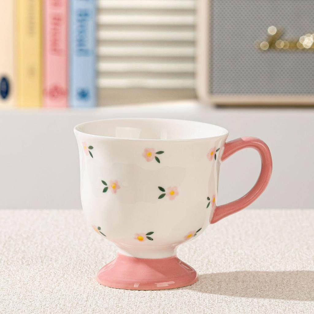 Ręcznie Malowany Czerwony Ceramiczny Kubek Miłość Wysokiej Wartości Kubek na Wodę Kreatywny Kubek Pamiątka dla Pary Kubek do Kawy Uroczy