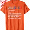 Unisexs Jiu Jitsu Definition Funny Cotton TShirt Humorous Martial Arts Print Casual Short Sleeve Crew Neck Black Tee for BJJ Fans