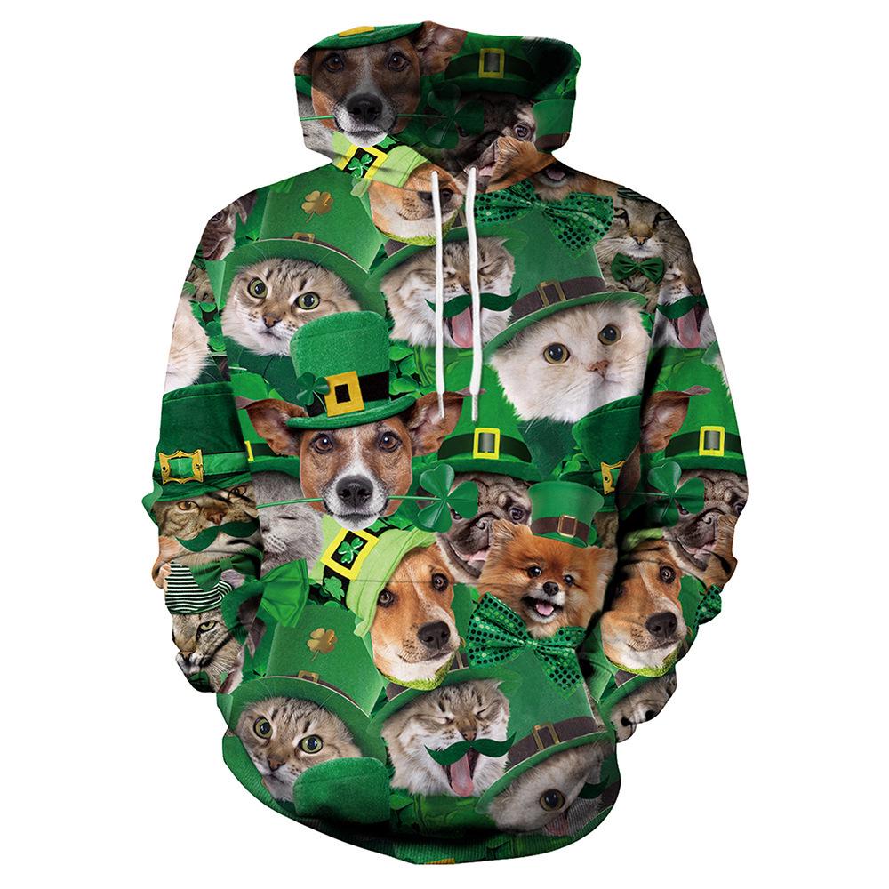 Women's St. Patrick's Day Festival Green Hoodie with Hat Style