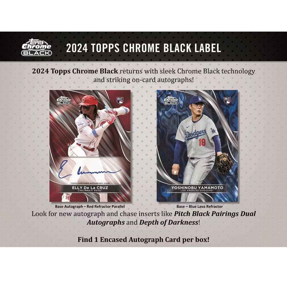 2024 Topps Chrome Black Baseball_Hobby Topps Chrome Black Baseball Hobby