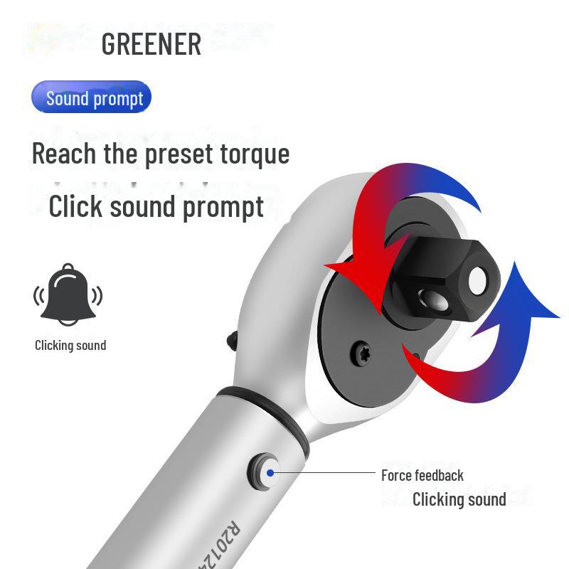 Green Forest High-Precision Adjustable Torque Wrench for Auto Repair and Spark Plug Installation