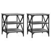 VidaXL Tables d'appoint 2 pcs Sonoma gris 40x42x50 cm Bois ingénierie 825779