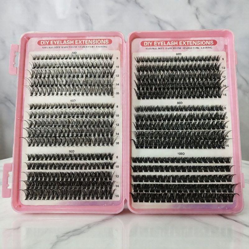 Mixed Pack Lash Book: 30D-100D Dense Single Cluster Segmented False Eyelashes