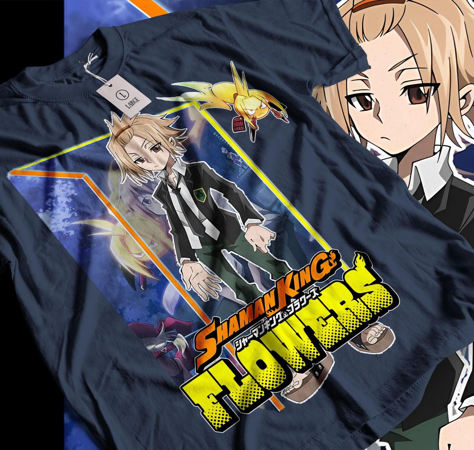 Shaman King Yoh Asakura T-Shirt / 100% Cotton Tee / Men s Women s 4XL