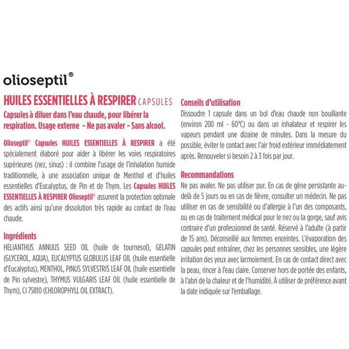 Ineldea Olioseptil Huiles Essentielles à Respirer 15 capsules