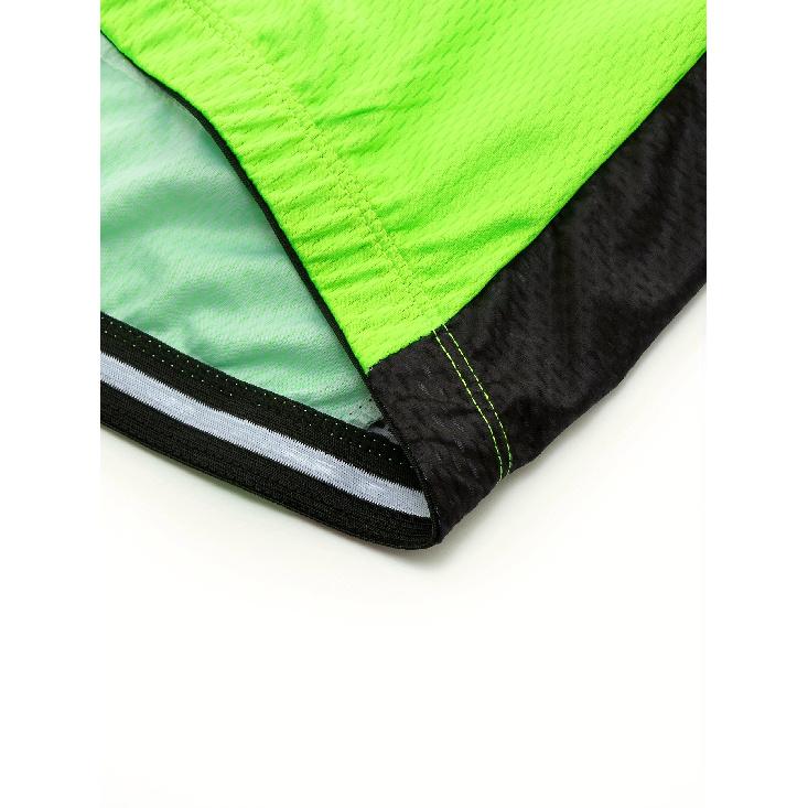 Men'S Cycling Jersey - High-Elasticity Knit Fabric with Reflective Back Design, Breathable Moisture-Wicking Fabric for Road & Mountain Biking,