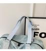 Trendy PU Leather Large-Capacity Travel Bag: Casual Handheld & Single Shoulder Sports Fitness Luggage