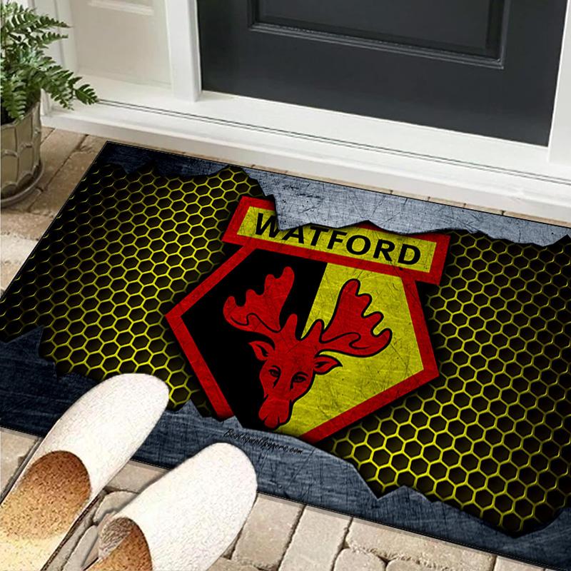 1PC rug Watford Crest Design Carpet, Chair Rug,Area Rug for Office Bedroom living rooms bedroom, Doormat decor Christmas fan gifts