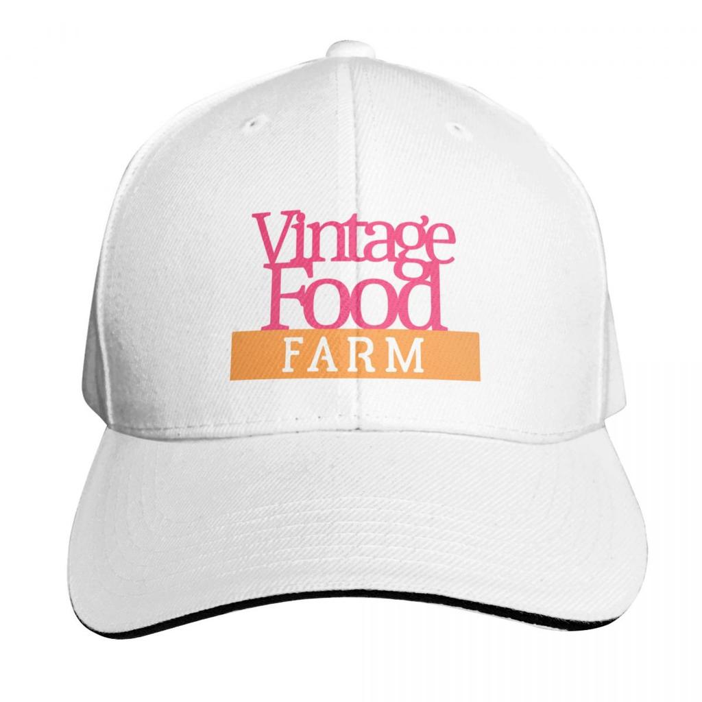Vintage Food Farm Colour Baseball Cap Six Panel Structured Crown Sun Protection Upf 50 Breathable Mesh Back