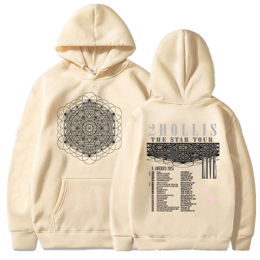 2hollis The Start Tour Hoodies Long Sleeve Casual Male Sweatshirts Fleece Grunge Hip Hop Unisex Streetwear Sudaderas