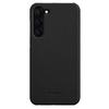MELKCO For Samsung Galaxy S22 5G Genuine Cow Leather Coated PC Phone Shell Incomplete Cover