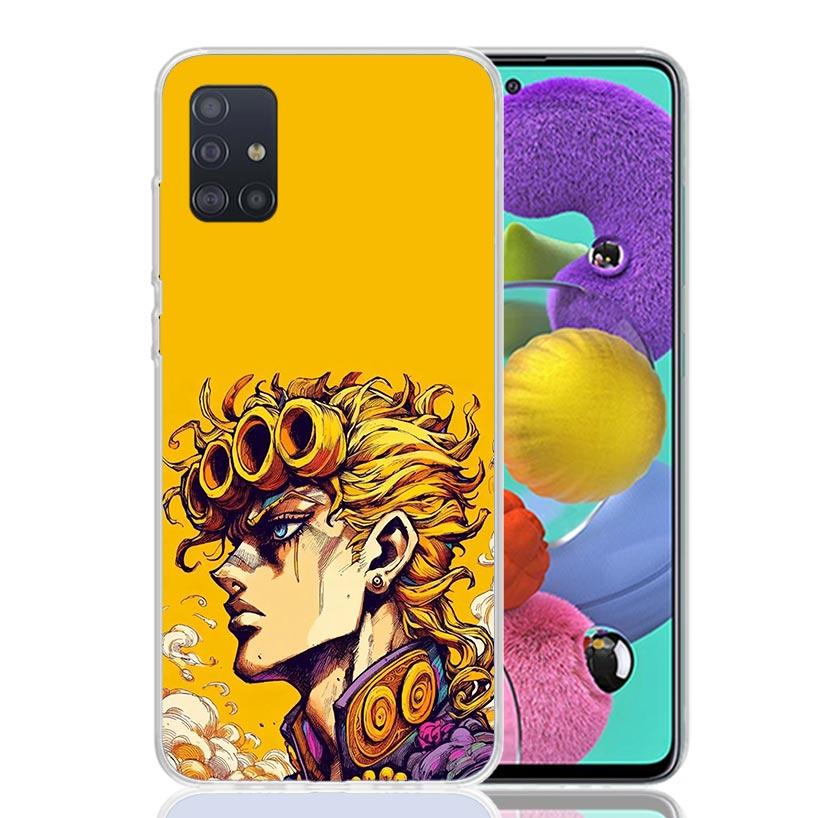 JoJo Adventure Giorno Giovanna Phone Case For Samsung Galaxy A52 A32 A22 A12 A02S A50S A30S A51 A31 AA71 Note 20 Ultra 10 S10 Pl
