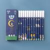 12PCS/Box 0.5mm Blue Ink Neutral Pen Bear Peach Astronaut Gel Pens Writing Tools  Students Gift