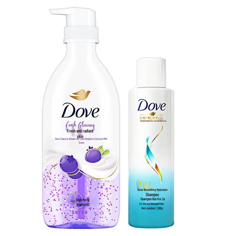 Dove Lime Berry Shower Gel & Hydrating Shampoo Set