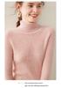 Women's Slim Fit Cashmere High Neck Ribbed Sweater – Warm Knit Base Layer Pullover