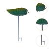 Bird Baths for Outdoors,Bird Feeder Bath,Leaf Shape Detachable Pole Birdfeeder with Metal Stake