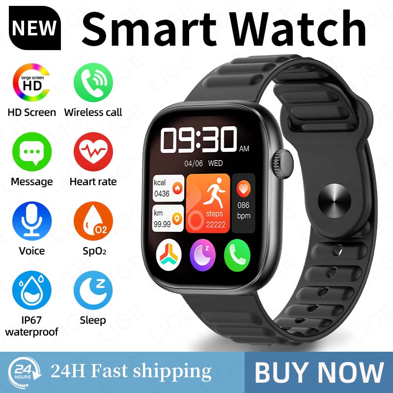 

Smartwatch Dial to Answer Call Calories Tracking Heart Rate Blood Oxygen Bluetooth Men Women Smart Watch For Android 1.83 Inch Full Touch чорний