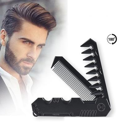 Multifunctional Portable Plastic Folding Pocket Combs Barber Men Oil Head Beard Combs Hair Styling Wide Tooth Combs