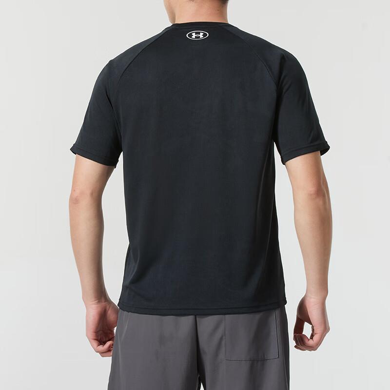 Under Armour Training Running Casual Breathable Short Sleeve Fitness T-Shirt Men Tops Black 1390430-001