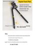 Stainless Steel Luminous Character Punching Pliers for Sheet Metal and Advertising Boards