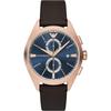 Claudio Blue Brown Leather Men's Quartz Chronograph Watch AR11554