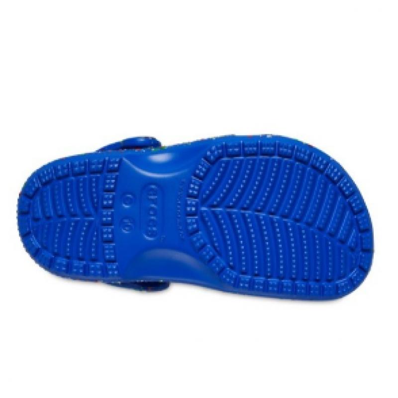 Crocs Kids Classic Paint Splatter Clog Toddler Blue Volt 211169 4kz