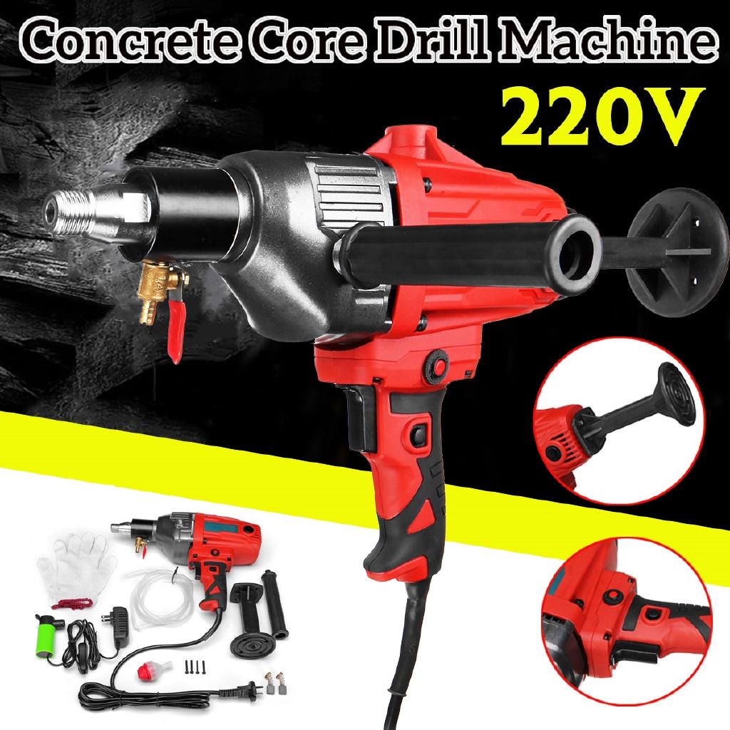 

1600 Вт Ручная Алмазная Бетонная Дрель Машина Набор Мокрое Сверление Мощная Машина для Алмазного Бурения Бетона Электроинструмент