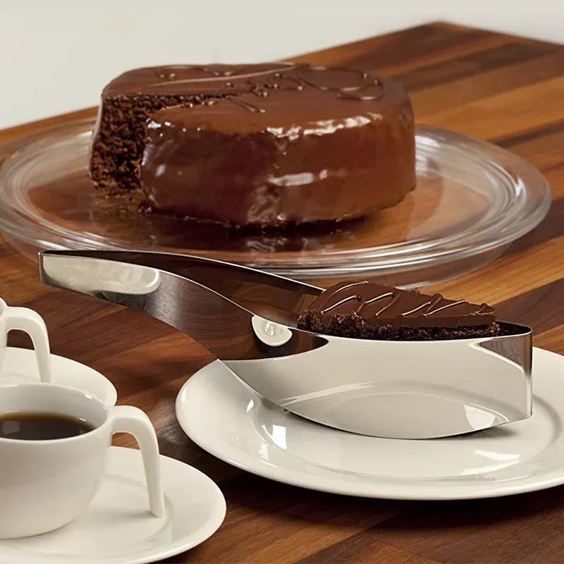 Kakekutter Klipp Bursdagskakekutter Rustfritt Stål Bakverk Pizza Deler Kakekutt Klipp Tilbehør Hjemmefest Kjøkkendings