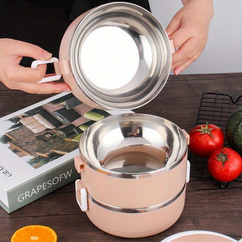 1/2/3/4Layer Portable Stainless Steel Thermal Lunch Box Multi-Purpose Microwave Bento Box With Lids Leakproof Food Container Box