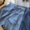 Summer Women's Denim Shorts High Waist Loose Wide Leg Thin Jean Short Pants Female All Match Casual Ladies Bottoms