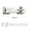 1 Pair Marine Grade 316 Stainless Steel Door Hasps Easy Installation Swivel Safety Hasp with Turning Padlock Eye Mount