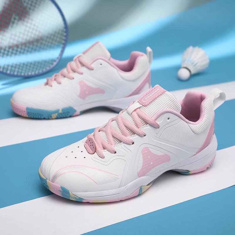 

Badminton shoes women s comfortable and wear-resistant couple sports shoes breathable mesh youth and students competition training shoes 36