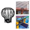 Black Anti-Clogging Round Mesh Outdoor Drain Protector