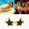 Zhonghua Star Sunglasses, Star-Shaped Glasses, Party Sunglasses, Star-Shaped Sunglasses, Pentagon Sunglasses, Novelty Studio Item, Floral Dress