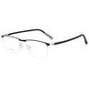 Retro Half-Frame Business Glasses for Men with Myopia