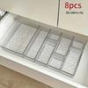 Clear Acrylic Cosmetic Storage Box Suitable for Vanity Storing Lipstick Eyeshadow Skincare Products Home Use Drawer Divider Desktop Makeup Organizer