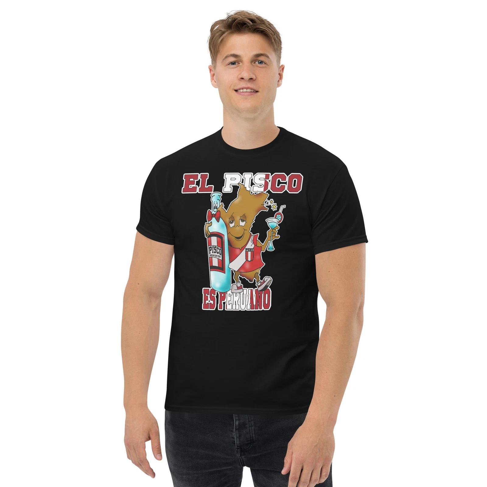 EL PISCO ES PERUANO FUNNY PERUVIAN TRENY GRAPHIC Men s classic tee 2XL