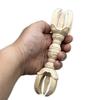 HU Trading Wooden Carved Buddhist Fixtures Five-Kanku Pestle 18cm Dharma Instrument Vajra Pestle Esoteric Buddhist Dharma Tool g27898
