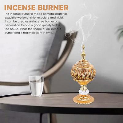 Räuchergefäßhalter Metall Kegel Arabisch Stäbchen Weihrauch Vintage Spule Aschefänger Eisen Aromatherapie Duft Heimdekoration