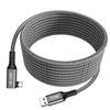 USB 3.2 Type C Fast Charging Cable High-Class 3A Alloy Aluminum Nylon Jacket Elbow Straight Angle Extended TYPE C Charging Cable