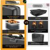 Fireproof File Organizer with Lock, Hard-Shell Case Fireproof Document Box with 13 Accordion File Folder, for Important