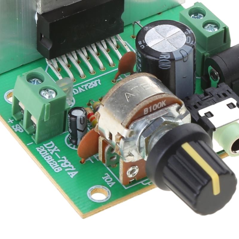 33W+33W TDA7377 Stereo Audio Amplifier Power Board Dual Channel DC12V Assembed with Capacitor