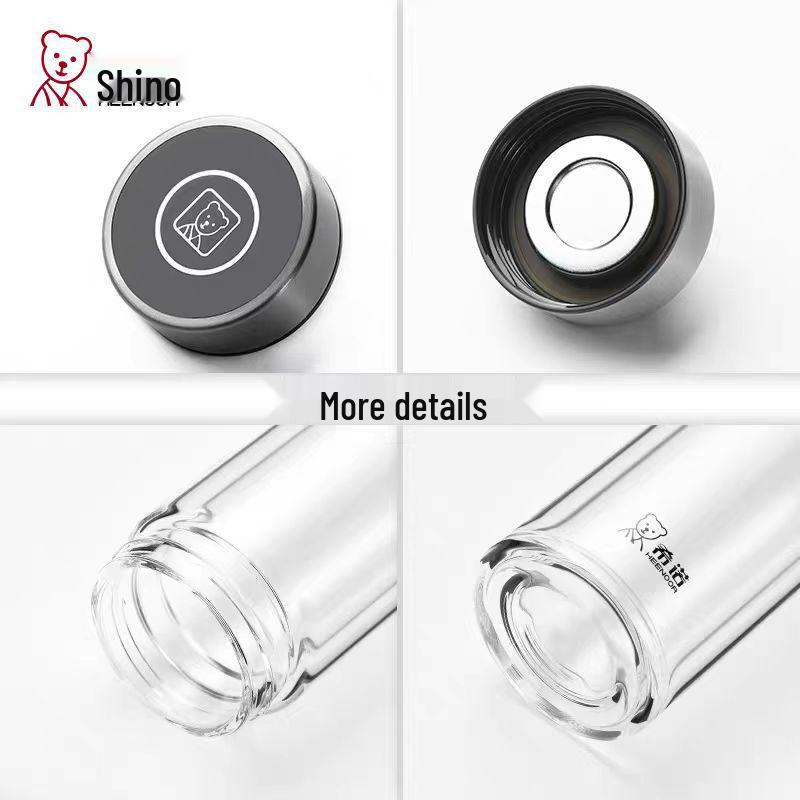 Sinoglass Double-Walled Large Capacity Glass Cup for Men and Women - Portable, Business, Office, Car, Gift, Household, Simple Tea Cup