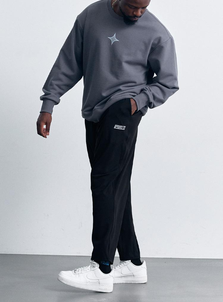 AIRIT Soft Warm Fleece Loose Fit Pants Am9096 Bk