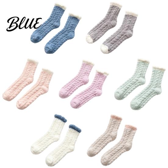 Warm Bed Socks for Sleeping Thickened Plush Women Soft Coral Fleece Slipper with Cozy Air Conditioned Room Towel Bottom Cushioning Thermal
