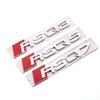 1Pc Sline 3cm/3.7cm High ABS Plastic Car Rear Sticker RSQ3 RSQ5 RSQ7 RSQ8 Logo Trunk Badge Modified Emblem Accessories