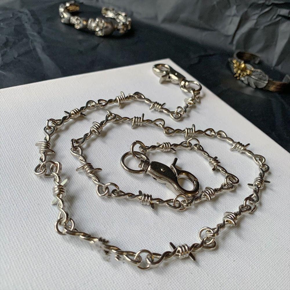 

Hip Hop Pants Chain Metal Punk Necklace Fashion Long Waist Chain Women Men Jeans Accessories necklace