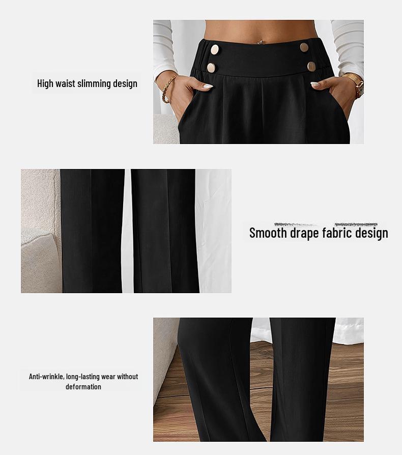 2025 Women's High Waist Slimming Casual Pants for Summer