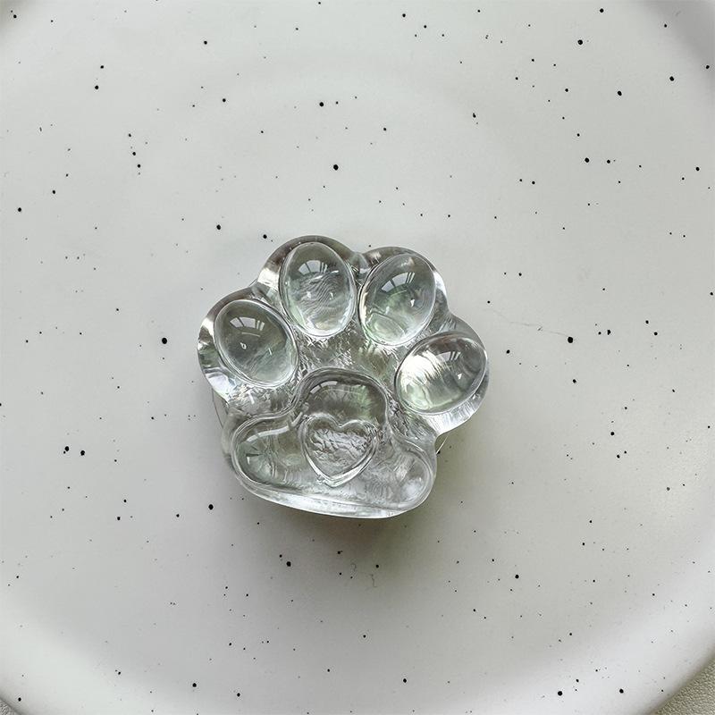 Laser Bear Love Cat Claw Crystal Ball Mobile Phone Airbag Bracket Pasted Three-Dimensional Desktop Support Frame
