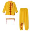 Unisex Kung Fu Performance Set für Kinder: Authentisches Chinesisches Kampfsport-Anzug mit Drachen-Design für Wettkampf & Show